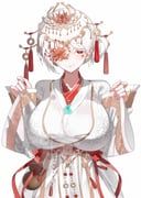 original, qing_ye_qing_lumi, 1girl, breasts, chinese_clothes