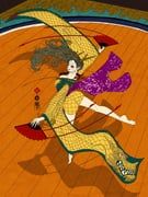 original, seigo_suzuki, 1girl, artist_logo, barefoot
