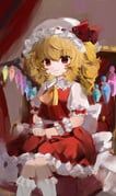 flandre_scarlet, touhou, nya_(pixiv_100585577), 1girl, ascot