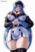 esdeath, akame_ga_kill!, esdesu17, 1girl, artist_name