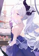 hina_(blue_archive), hina_(dress)_(blue_archive), blue_archive, ichibanboshi_yuzu, 1girl