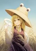 mishaguji, moriya_suwako, touhou, nagisa_(pixiv_116661480), 1girl