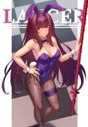 scathach_(fate), scathach_(piercing_bunny)_(fate), fate/grand_order, fate_(series), chaos_(ywsy5327)