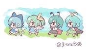 cirno, daiyousei, eternity_larva, wriggle_nightbug, touhou