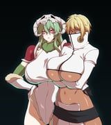 nelliel_tu_odelschwanck, tier_harribel, bleach, cero_rains, 2girls