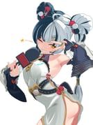 dialyn_(zenless_zone_zero), zenless_zone_zero, torimochi-chan, 1girl, armpits