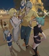 claret_flint, eous_(zenless_zone_zero), roxy_ifrita_pryce, tung_tung_tung_sahur, wise_(zenless_zone_zero)