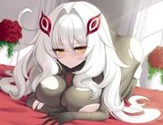 ronova_(genshin_impact), genshin_impact, fuyunash1, 1girl, bed