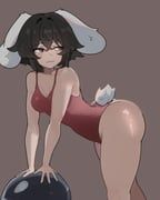 inaba_tewi, touhou, ranguiri, 1girl, :3