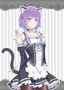 agarie_nagi, shine_post, aziazi014, 1girl, animal_ear_hairband