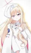 blonde_student_council_president_(blue_archive), blue_archive, n0wak1ch1, 1girl, aiguillette