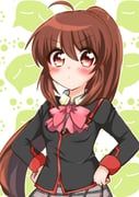 natsume_rin, little_busters!, koruri_hszn, 1girl, ahoge