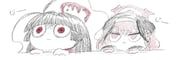 koharu_(blue_archive), tsurugi_(blue_archive), blue_archive, soregashi_(soregashidesuyo), 2girls
