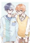 aoyagi_touya, shinonome_akito, project_sekai, uzumori_teru, 2boys