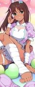 kaneshiya_sitara, alice_gear_aegis, oi_tie, 1girl, breasts