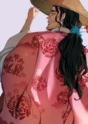kyouraku_shunsui, bleach, ibaraki_shun, 1boy, arm_hair
