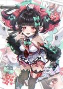 nangong_yu, zenless_zone_zero, nayul_illust, 1girl, bare_shoulders
