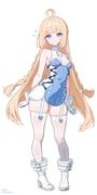 norma_hollowell, zenless_zone_zero, rswifhand, 1girl, ahoge