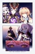 aether_(genshin_impact), asmoday_(genshin_impact), lumine_(genshin_impact), paimon_(genshin_impact), scaramouche_(genshin_impact)