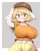 ringo_(touhou), touhou, arinu, 1girl, :3