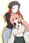 michinoku_komaro, show_mizunoe, seitokai_ni_mo_ana_wa_aru!, renirum_14, 2girls