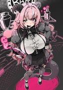femme_soule, pukey_goddess_shot_trick, gooroomee, 1girl, animal_ears