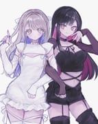 azusawa_kohane, shiraishi_an, project_sekai, pnyo_emc, 2girls