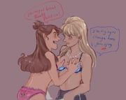 mabel_pines, pacifica_northwest, gravity_falls, wamaii, 2girls