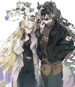 shu_(arknights), shu_(everflowing_waters)_(arknights), wang_(arknights), arknights, wushui2333