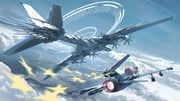 kanieda_minato, resurgum_(swav), swav, 1girl, above_clouds