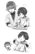 niwa_(genshin_impact), scaramouche_(genshin_impact), scaramouche_(kabukimono)_(genshin_impact), genshin_impact, uwao0607