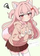 yuu-chan_(inugamikenoy), original, yuu-kun_(inugamikenoy), 1girl, :t