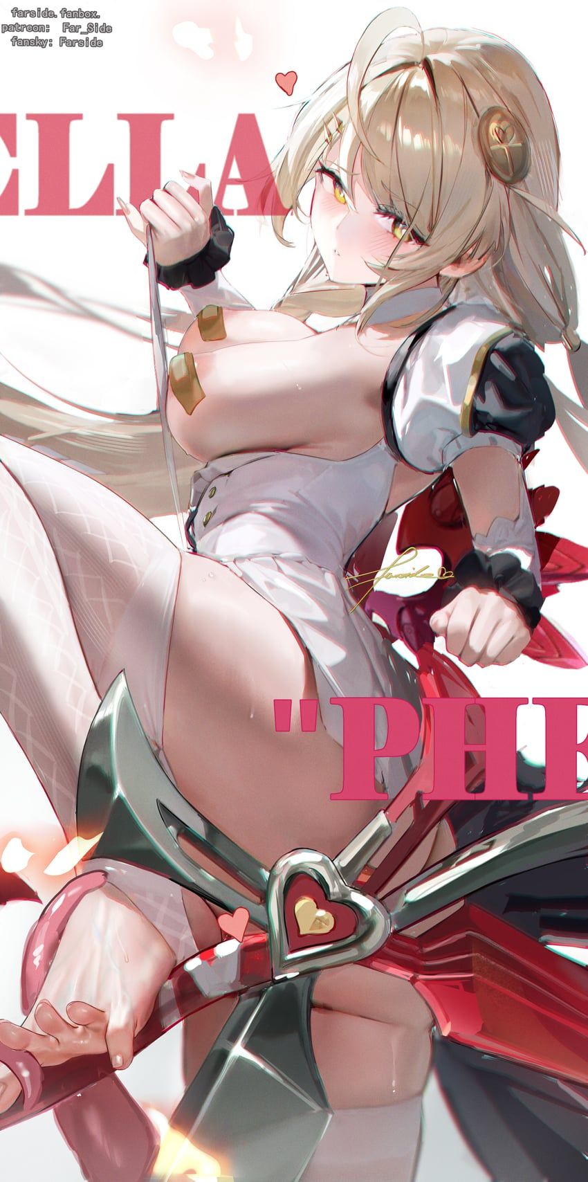 phoenix_reffaella, zenless_zone_zero, far_side, 1girl, ahoge