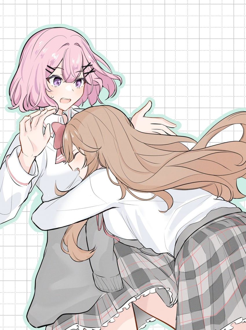 amaori_renako, sena_ajisai, watashi_ga_koibito_ni_nareru_wake_naijan_murimuri!, tttddsss, 2girls