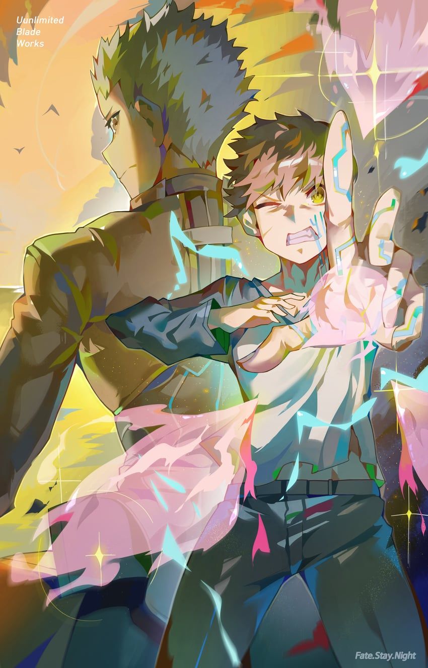 archer_(fate), emiya_shirou, fate/stay_night, fate_(series), everarto