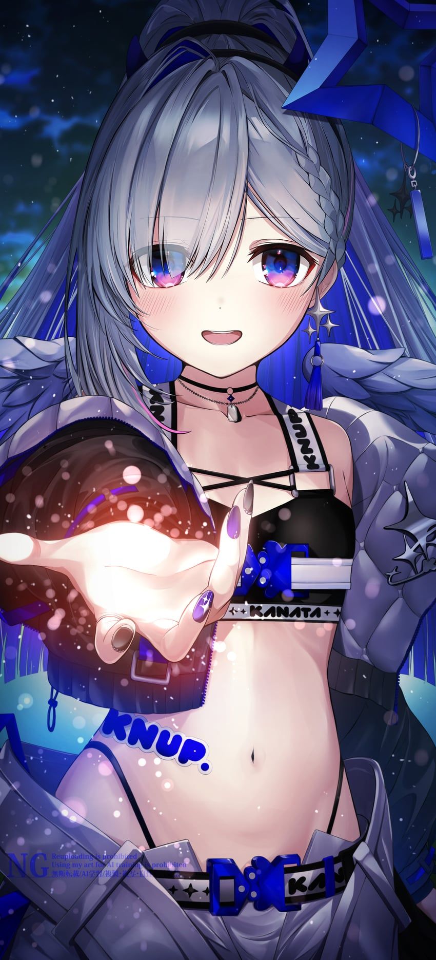 amane_kanata, amane_kanata_(lock_on), hololive, harii_(janib5kc), 1girl