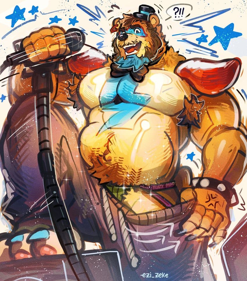 glamrock_freddy, five_nights_at_freddy's, five_nights_at_freddy's:_security_breach, ezizekekiel, !?