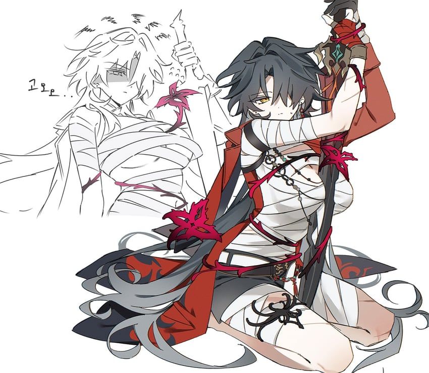 blade_(honkai:_star_rail), mortenax_blade_(honkai:_star_rail), honkai:_star_rail, honkai_(series), cloudy_ooo