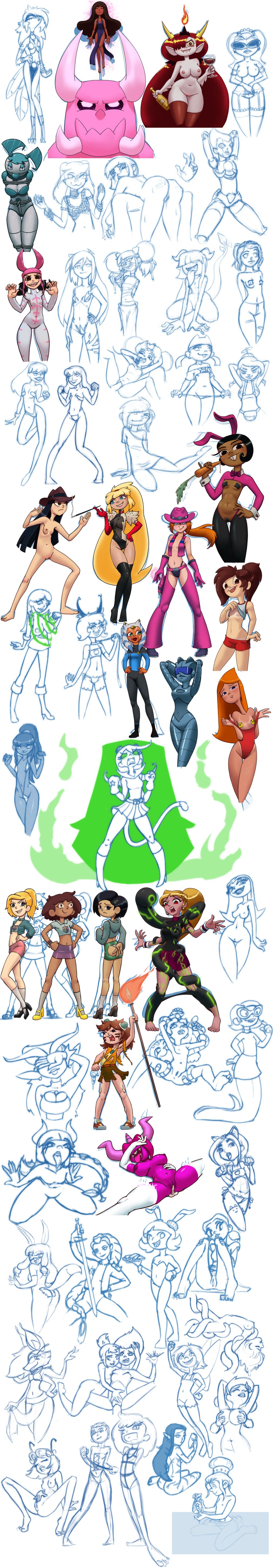 Agent_X, Ahsoka_Tano, Alya_Cesaire, Amphibia, Anne_Boonchuy