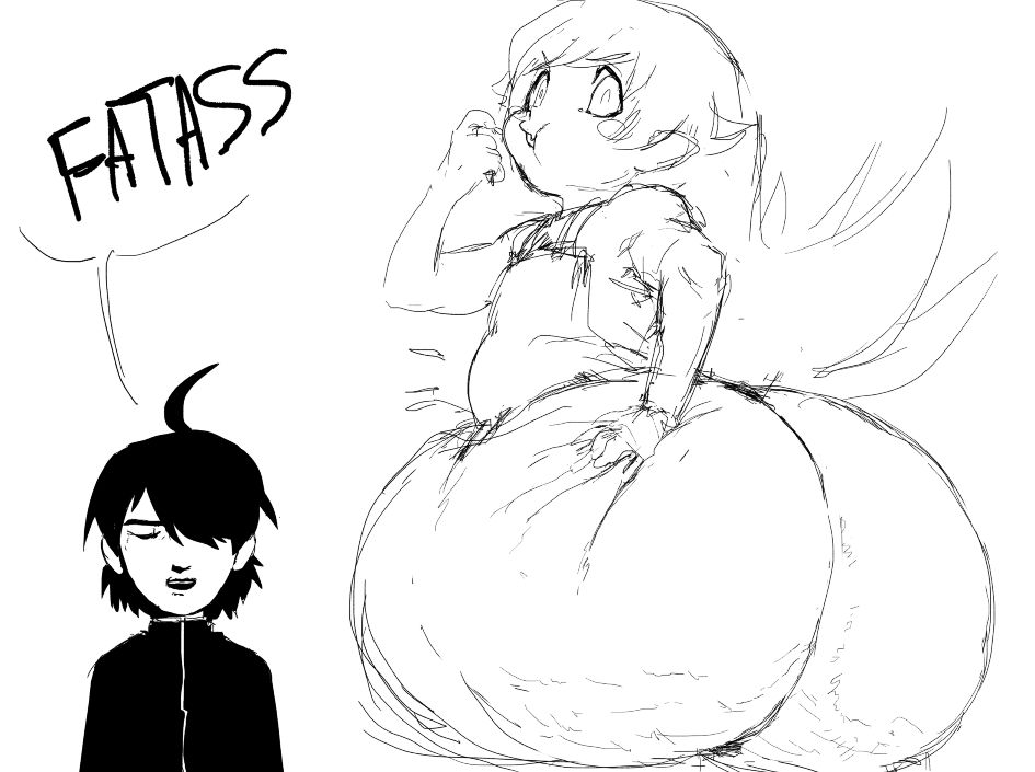 Bakemonogatari, Koyomi_Araragi, Shinobu_Oshino, obamaslippers