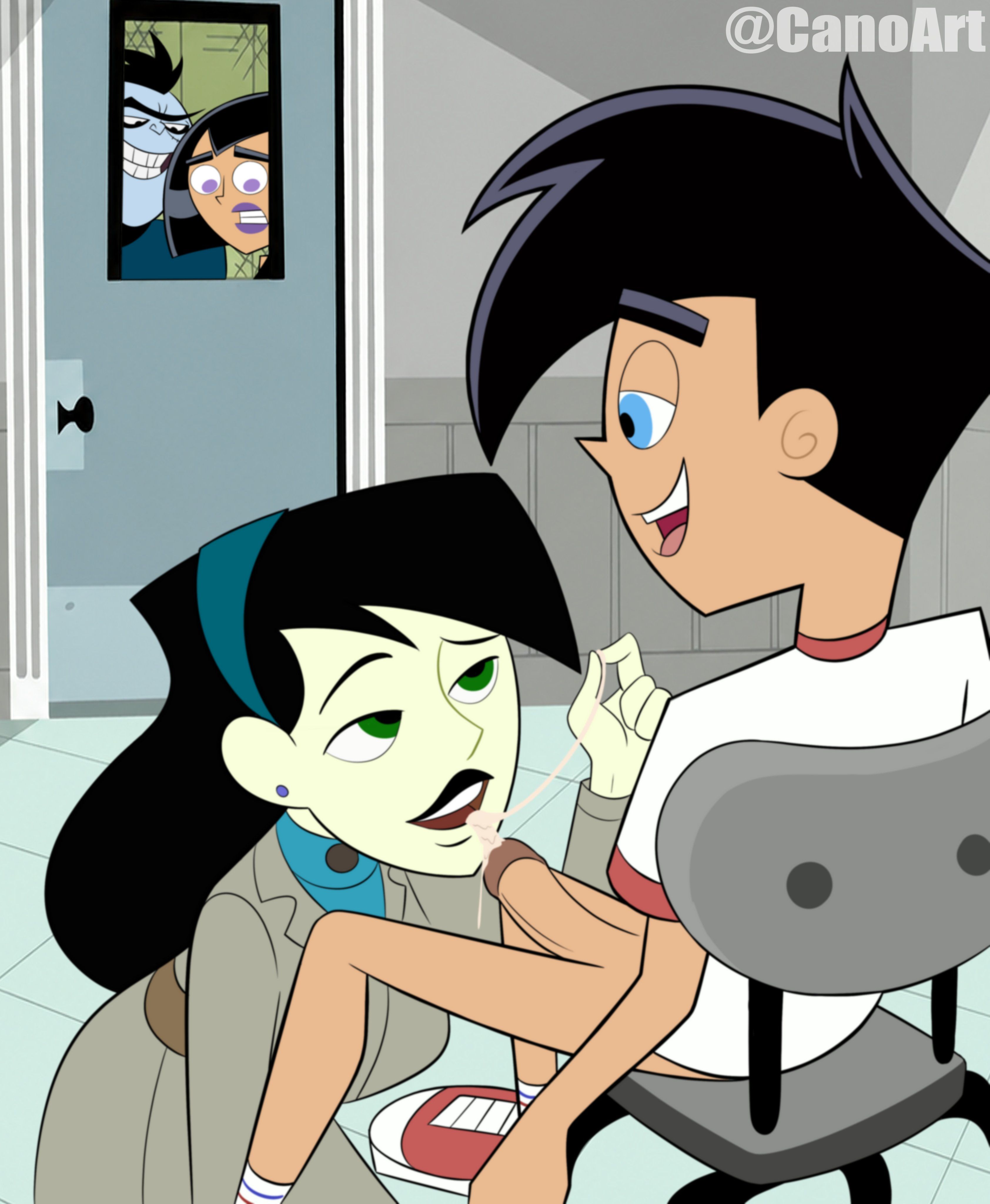 CanoArtNSFW, Danny_Fenton, Danny_Phantom, Kim_Possible, Shego