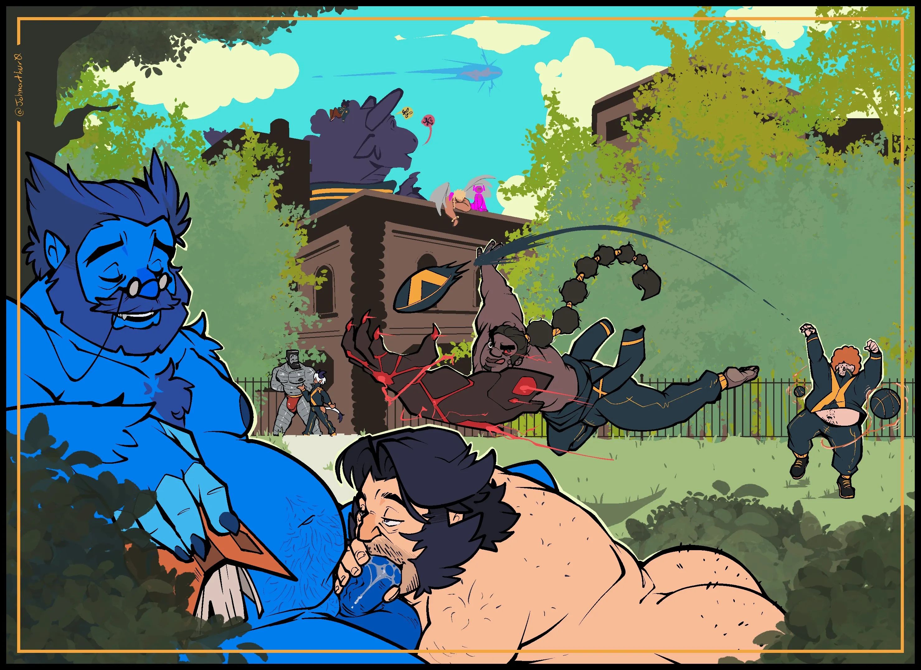 Beast, Colossus, Johnarthur0, Marvel, Wolverine