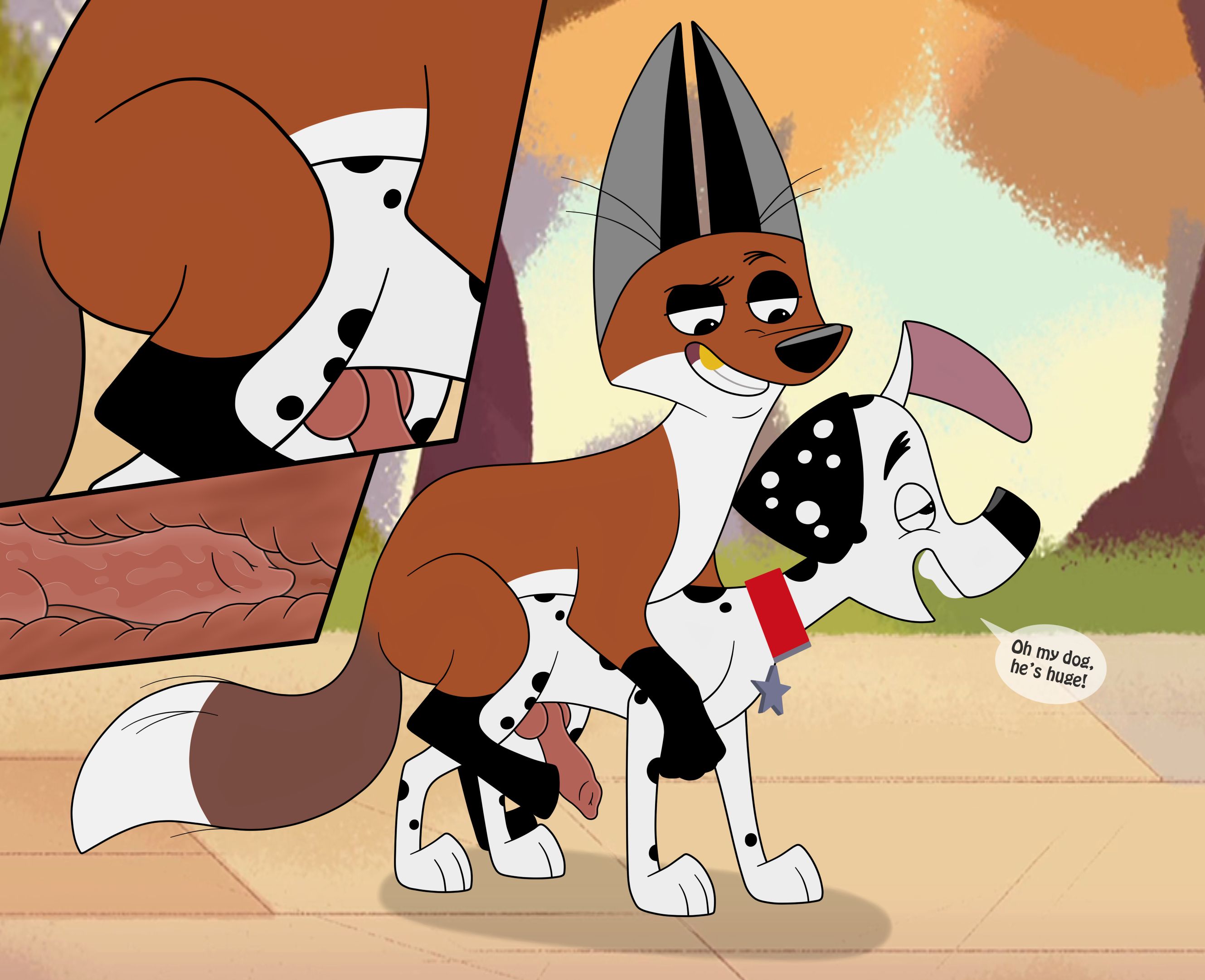 101_Dalmatian_Street, 101_Dalmatians, Dylan_Dalmatian, Fergus_Fox, SkaterYena