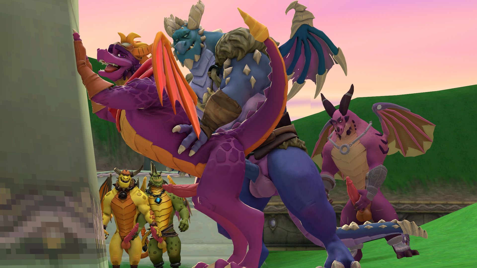 Boris, Bubba, Gunnar, Ragnar, Source_Filmmaker