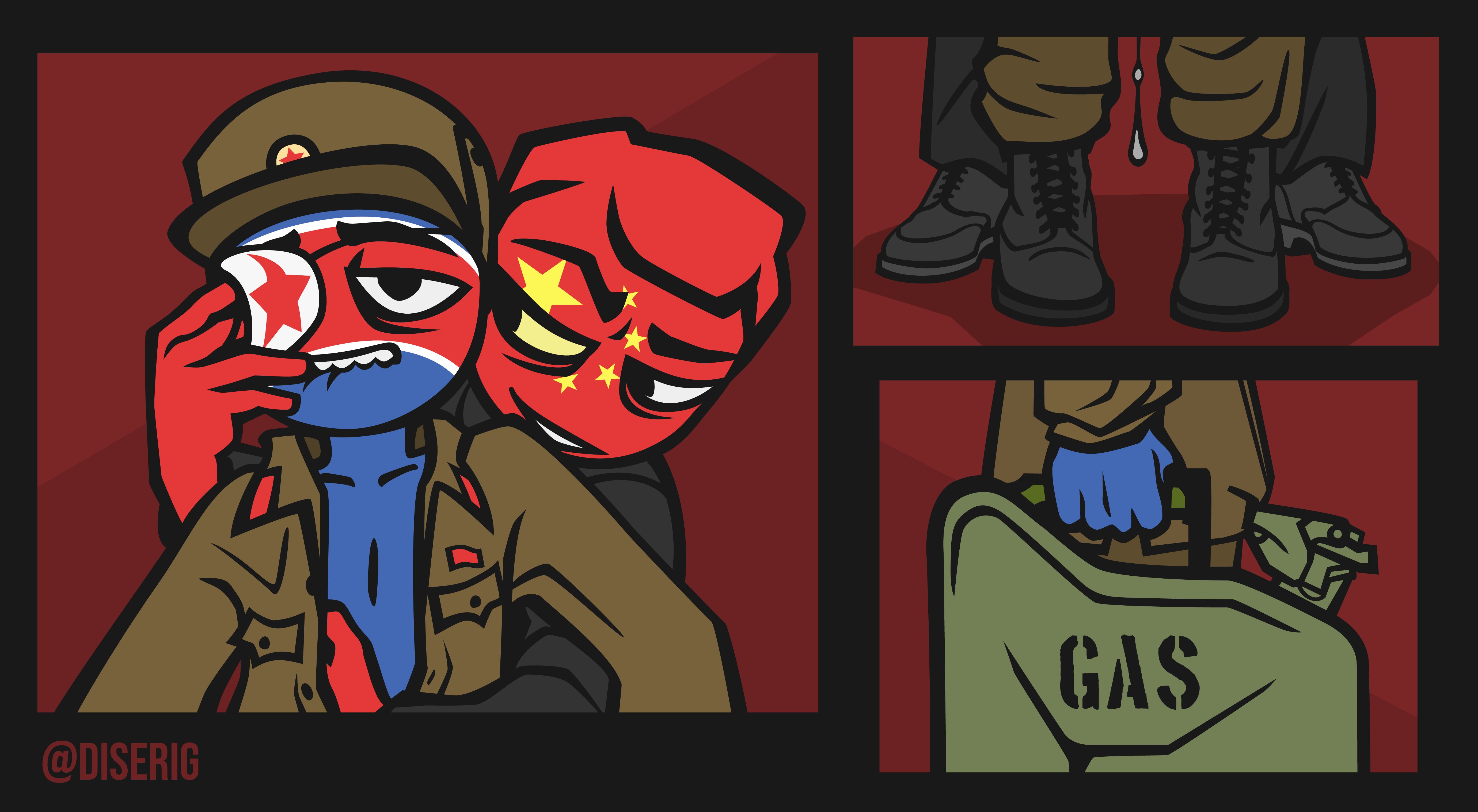 China, Countryhumans, North_Korea, diserig