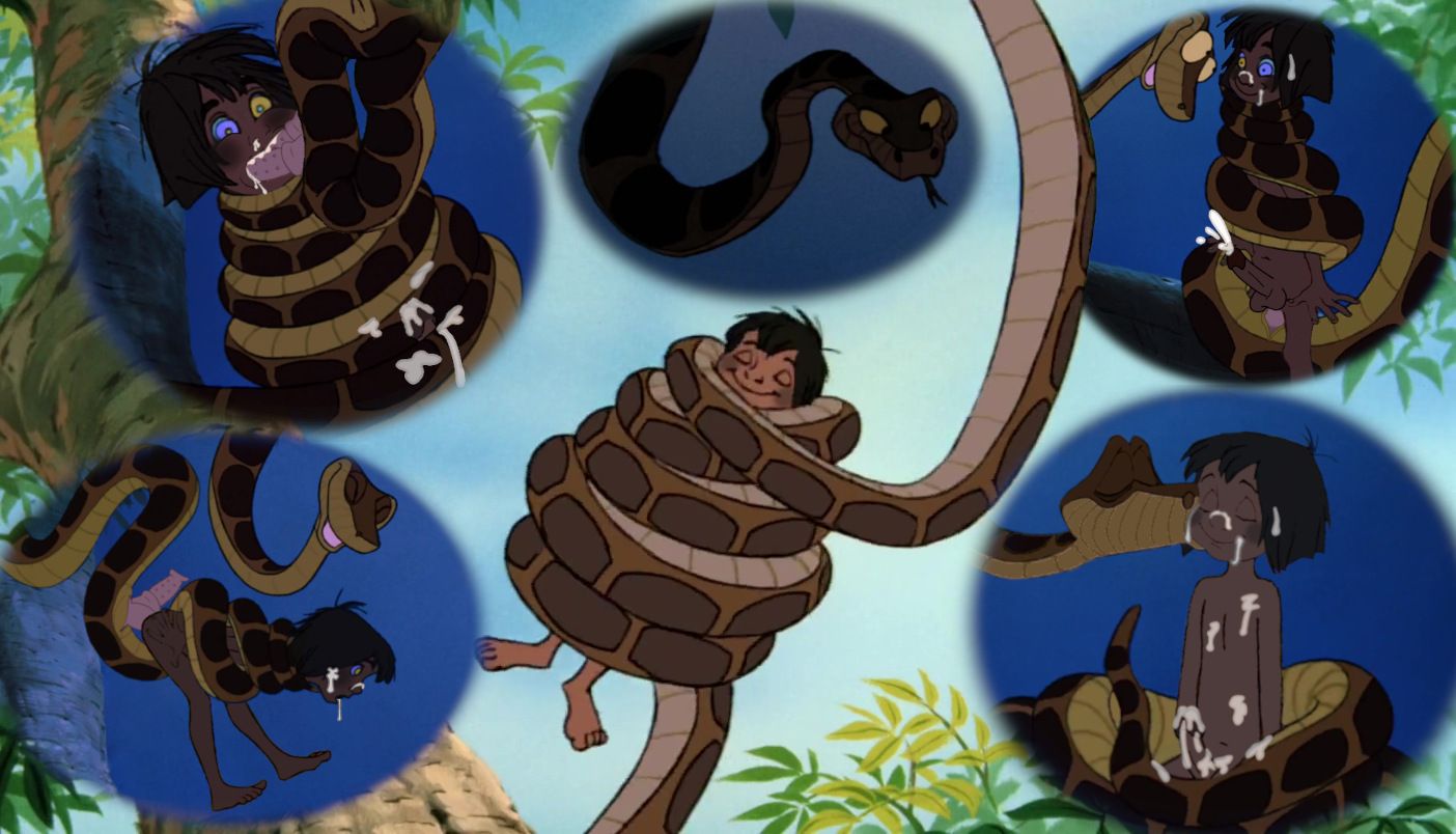 BlissfulCoils, Kaa, Mowgli, The_Jungle_Book, edit