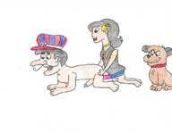Dick_Dastardly, Ms._Mister, Muttley, Super_Duper_Sumos, Wacky_Races