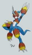 DarkWolf79, Digimon, Flamedramon