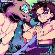 Demon_Slayer:_Kimetsu_no_Yaiba, Inosuke_Hashibira, KissClaw, Mitsuri_Kanroji, Nezuko_Kamado