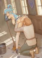 Aqua, Bartolomeobari, Kazuma_Satou, KonoSuba:_God's_Blessing_on_this_Wonderful_World!